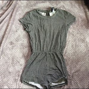 American apparel gingham romper